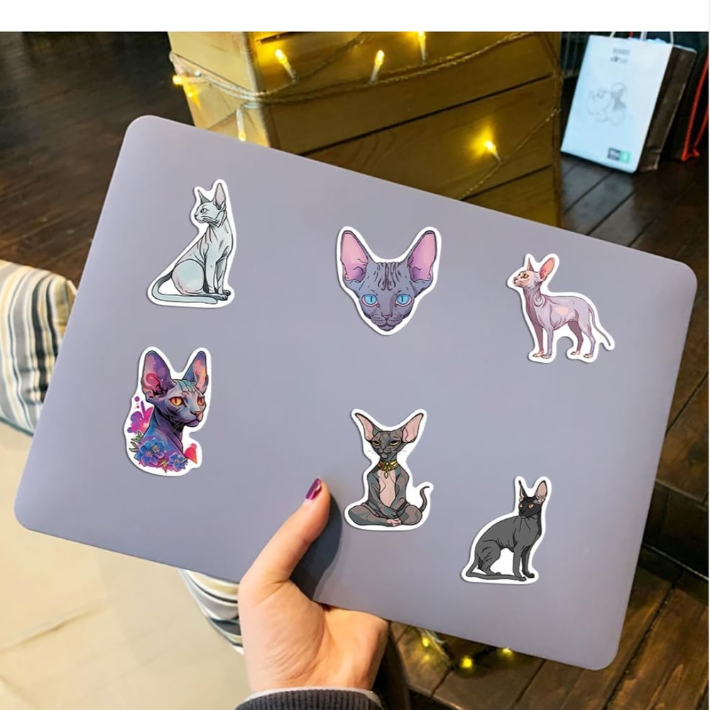 Sphynx Cat Sticker Pack - Picture 6 of 7